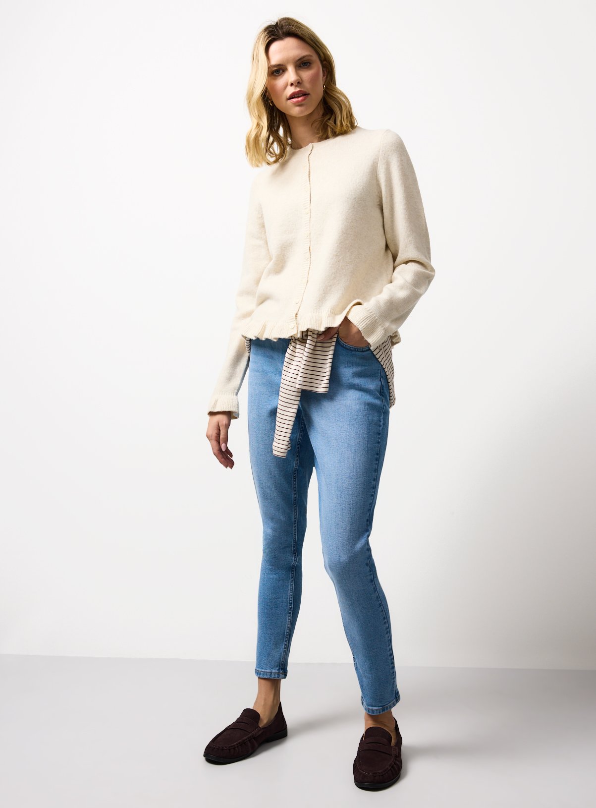 Light Blue Mid Rise Slim Fit Denim Jeans 16R - Image 3 thumbnail